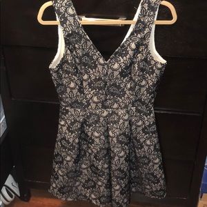 Black and Beige lace dress